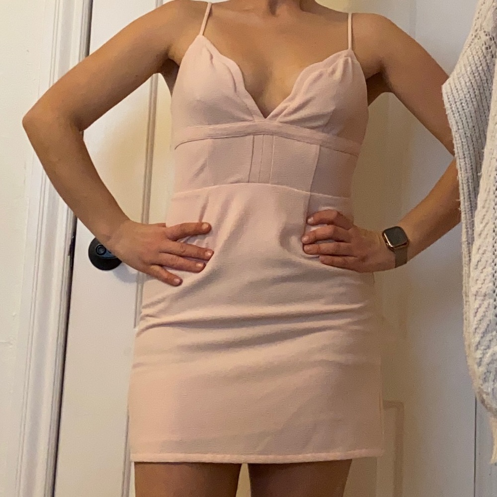 Never worn light pink cocktail dress